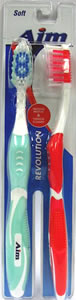 Aim Revolution Toothbrushe 2pk