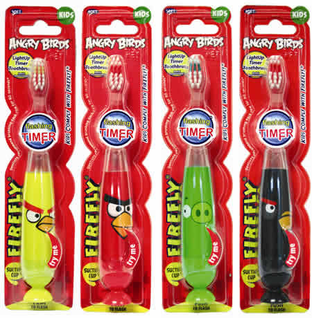Angry Birds Firefly Flashing Toothbrush