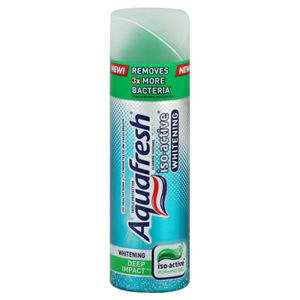 Aquafresh Iso-Active Whitening Fluoride Toothgel Deep Impact