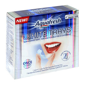 trays aquafresh teeth whitening strips count