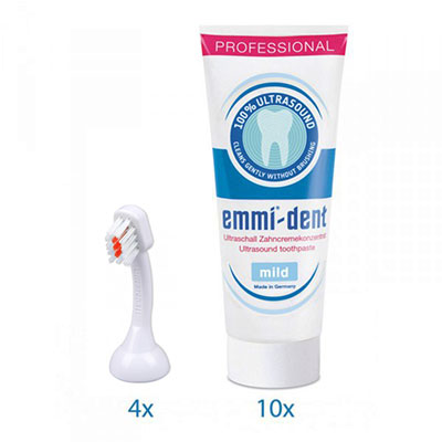Emmi-dent Annual Supply Kids Brush Head and Toothpaste Mild