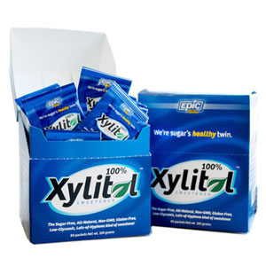 Epic Xylitol Sweetener Single Serving Packets 80 pckts/box