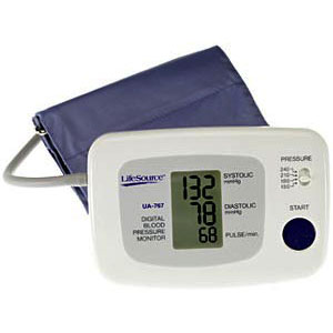 LifeSource UA-767 One Step Auto-Inflation Blood Pressure Monitor