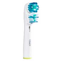 Oral-B® DualAction Brushhead: FlexiSoft® bristles bend for gentle brushing sensation. 