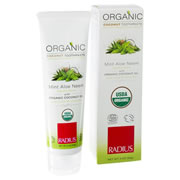 Radius Organic Coconut Toothpaste - Mint Aloe Neem 3 oz