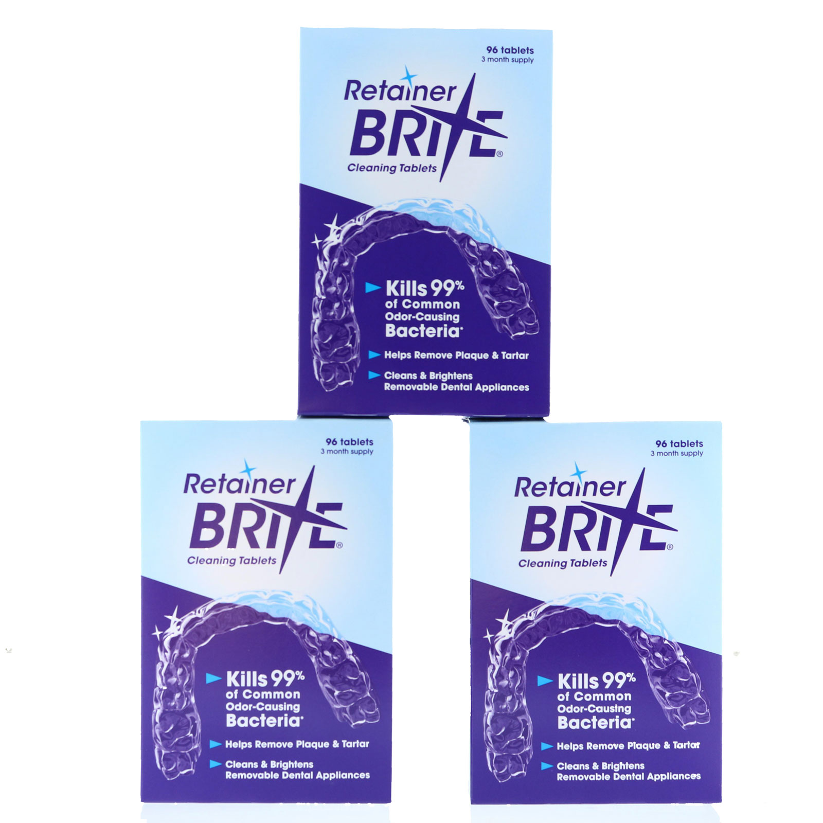 Retainer Brite Cleaning Tablets 288 Tabs - 9 Months Supply