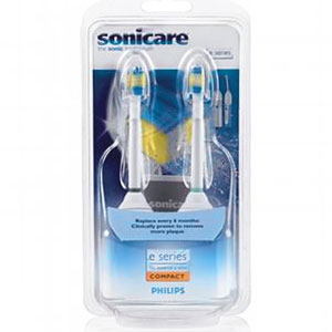 Sonicare E series brush head 2 pack compact