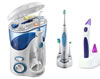 Waterpik WP-100 Water Jet, Sensonic SR-1000 Toothbrush and FLW-310