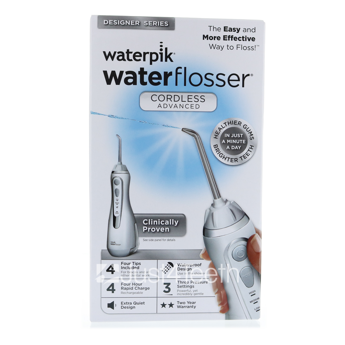 Waterpik Cordless Advanced Water Flosser White WP560